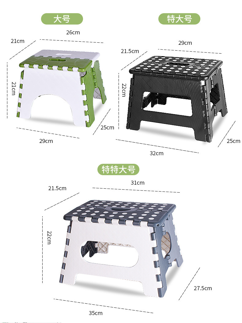 塑料折叠凳子便携户外小凳子家用马扎儿童学习小凳子火车小板凳详情14