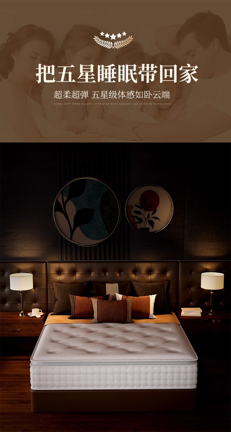 Hilton five-star hotel mattress Home Simmons independent bag elastic memory foam thickened soft pad pic 5