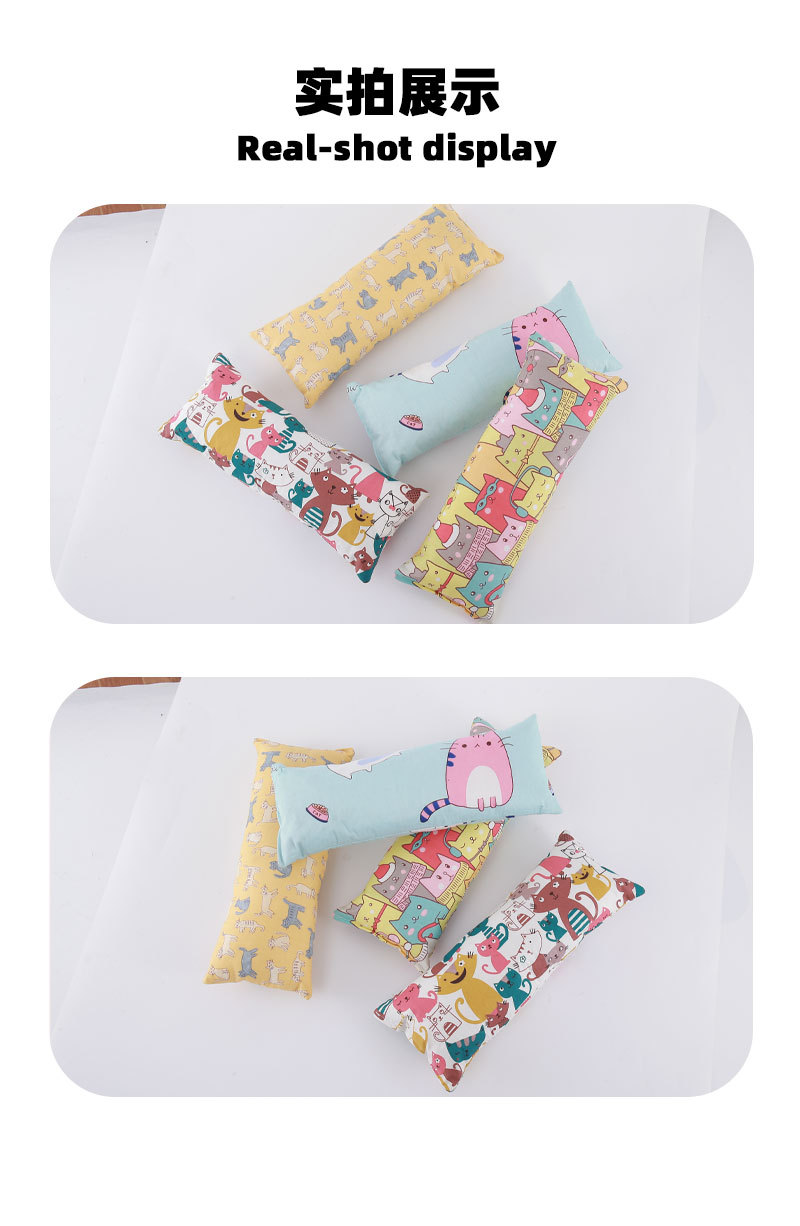 The new cross-border cat toy comes with a Xiangpaper cat, mint wood, Tianliao cat, self-fun, biting and companionship long cat pillow pic 16