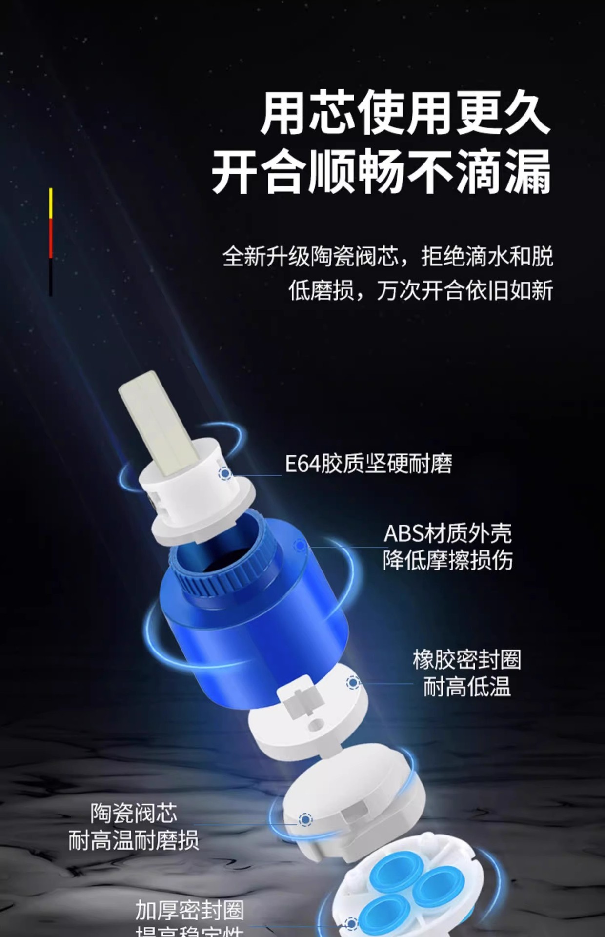 Household faucet, gun ash washbasin, stainless steel cold and hot bathroom washbasin, washbasin, washbasin, faucet pic 13