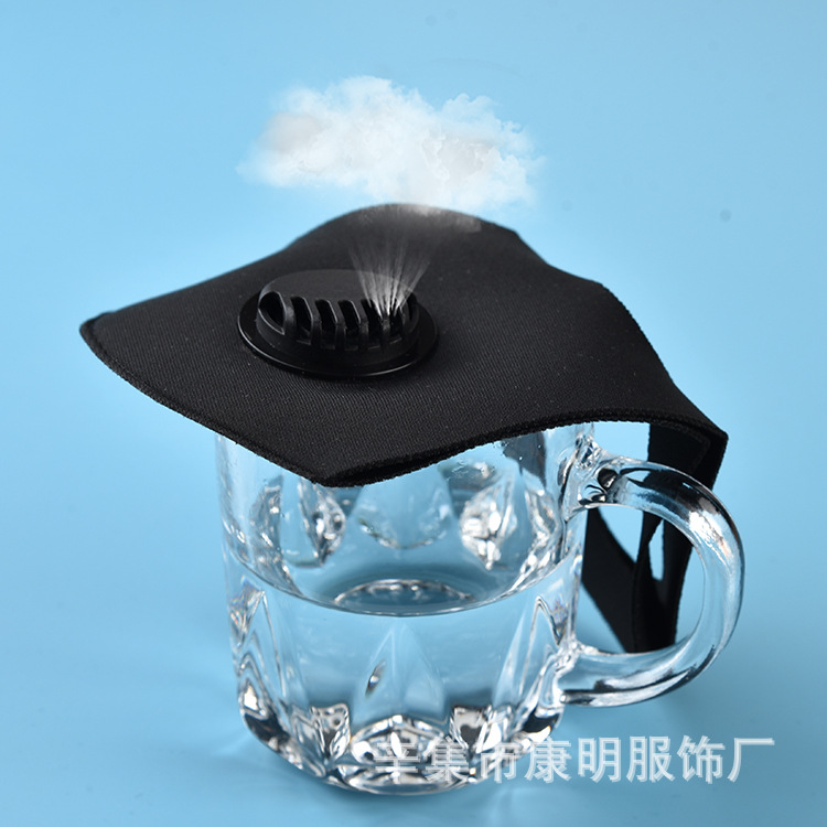 The adult washable mask made of ice silk cotton with a breathing valve for Internet celebrities. The celebrity mask can be printed with a LOGO pic 9