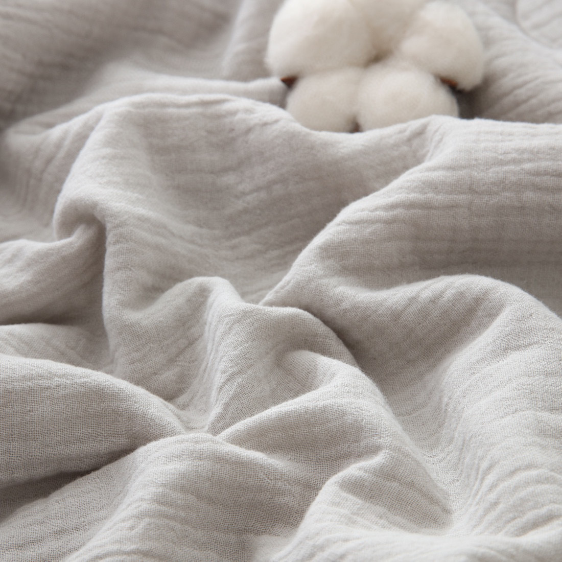 Summer pure cotton double-layer gauze air-conditioned quilt for newborns, washed and embroidered baby summer quilt pic 6