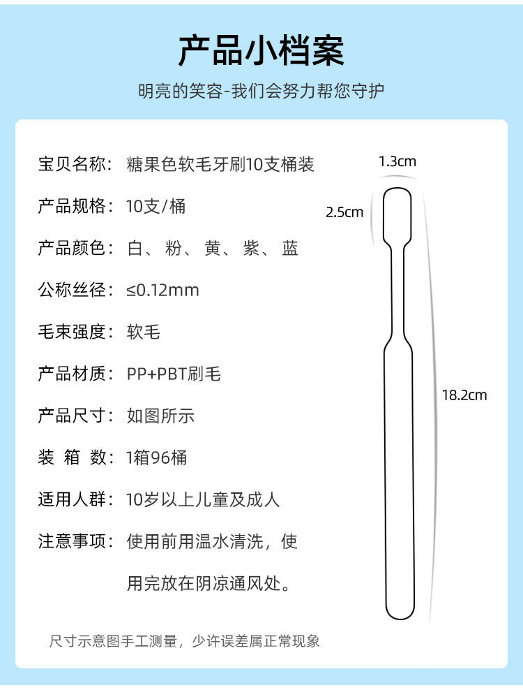 软毛牙刷宽头细软毛纳米牙刷女生男士适用家庭一次性护齿牙刷详情7