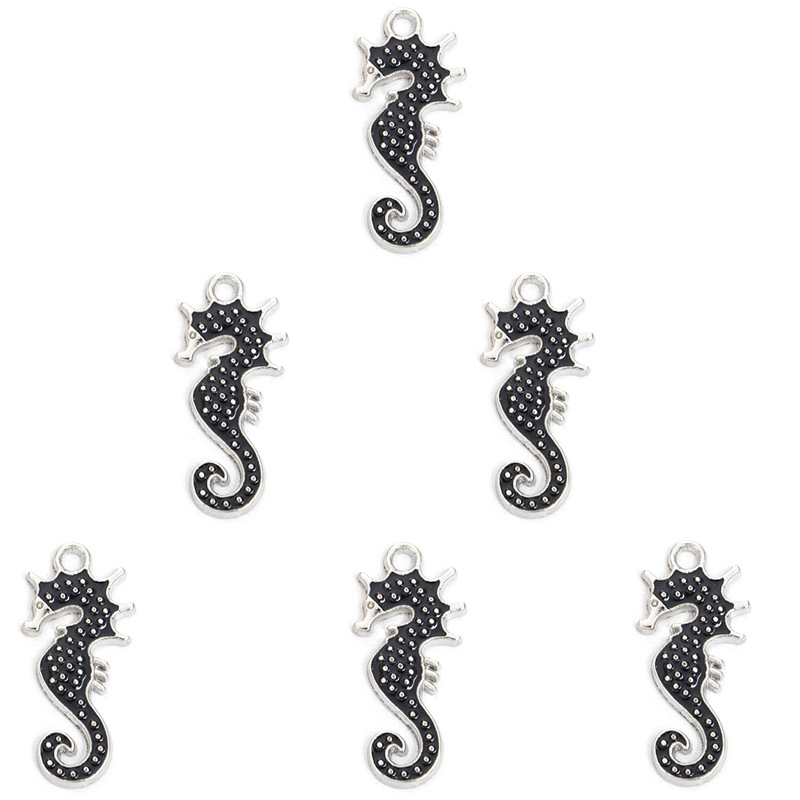 海马滴油合金挂件 海洋DIY饰品配件手链项链耳环钥匙链动物小吊坠详情15