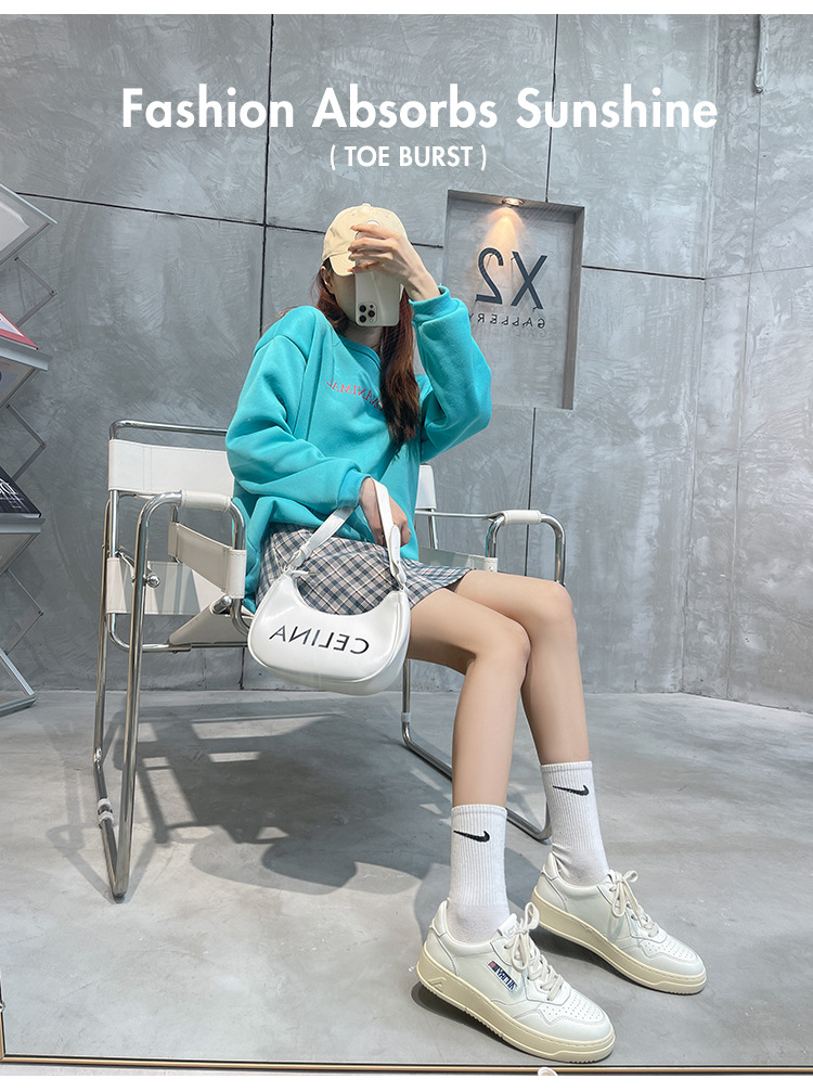 真皮厚底小白鞋女2025新款韩国小众百搭系带德训鞋休闲运动板鞋潮详情4