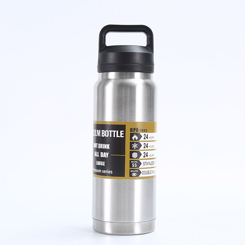 New large-capacity 304 stainless steel insulated cup for foreign trade, outdoor portable double-layer car cup, mountain climbing sports water bottle pic 17