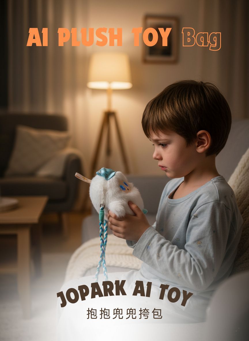 Jopark抱抱兜兜AI智能玩具陪伴互动安抚玩偶百搭背包斜跨单肩包包详情1