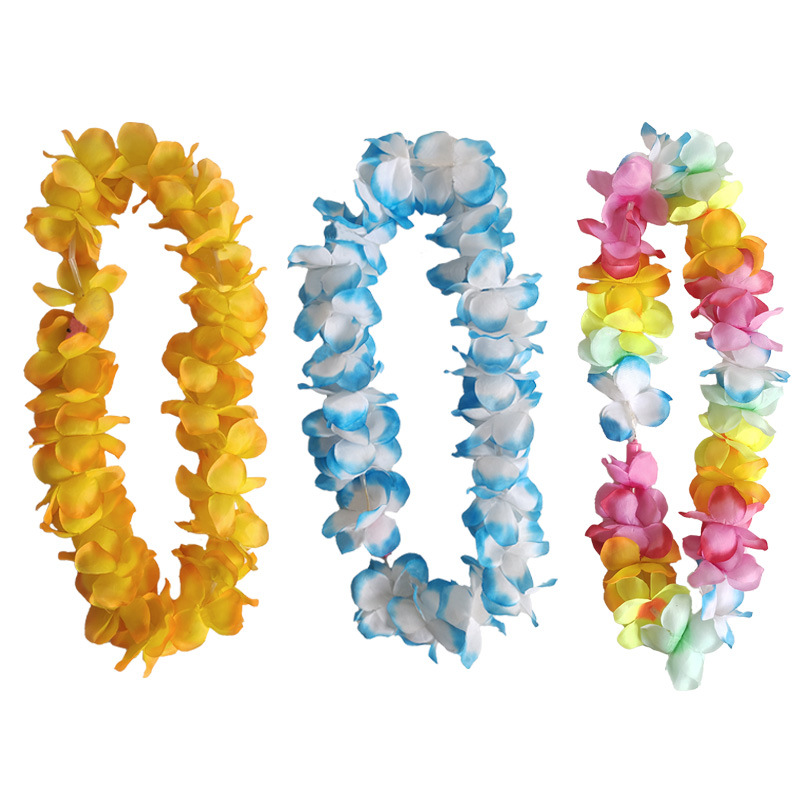 夏威夷亮灯四角花花环节日派对装饰品跨境货源源头厂家现货供应详情4