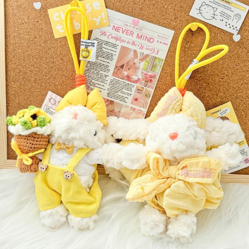 垂耳兔毛绒挂件小红书同款毛绒玩偶创意手工玩偶包包公仔挂件批发详情1