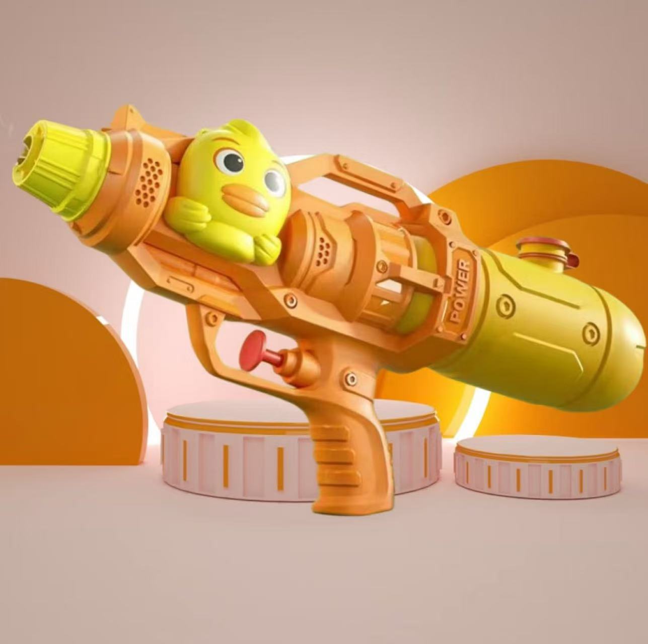 跨境儿童连发小水枪玩具卡通宇航员小黄鸭泼水节戏水玩具厂家批发详情14