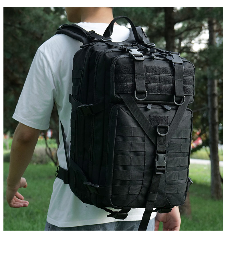 跨境战术包野外露营包登山包迷彩双肩包大容量高级感户外徒步背包详情23