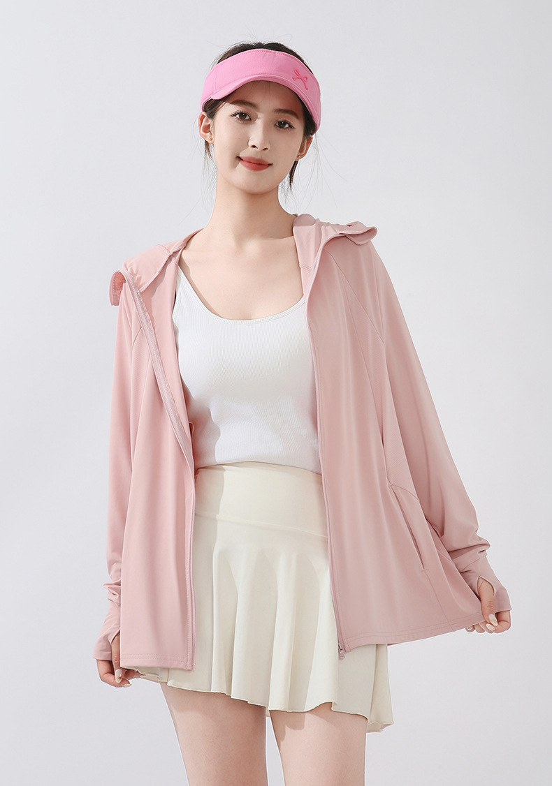 This is the same style of summer outdoor sun-protective clothing for both men and women. It is a loose and large-sized sun-protective garment with ice silk pic 27