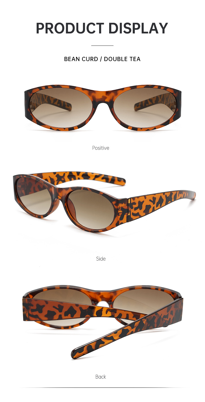 New tortoiseshell wide-leg sunglasses for women, high-end European and American retro sunglasses, fashionable outfit, cross-border sunglasses pic 10