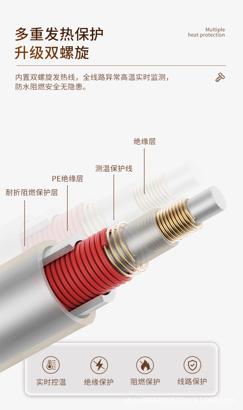 多功能理疗毯加热垫智能温控电暖毯发热垫小电热毯heatingpad跨境详情8