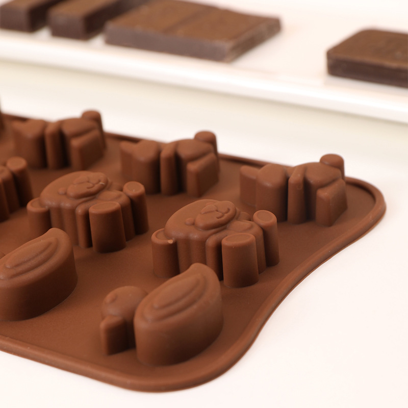 Homemade lotus root starch QQ fruit gummy mold, cartoon Marine animal chocolate silicone mold pic 3