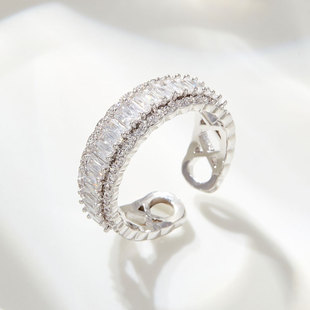 法式宫廷风皇冠开口戒指时尚百搭高级感可调节食指戒欧美跨境指环详情2