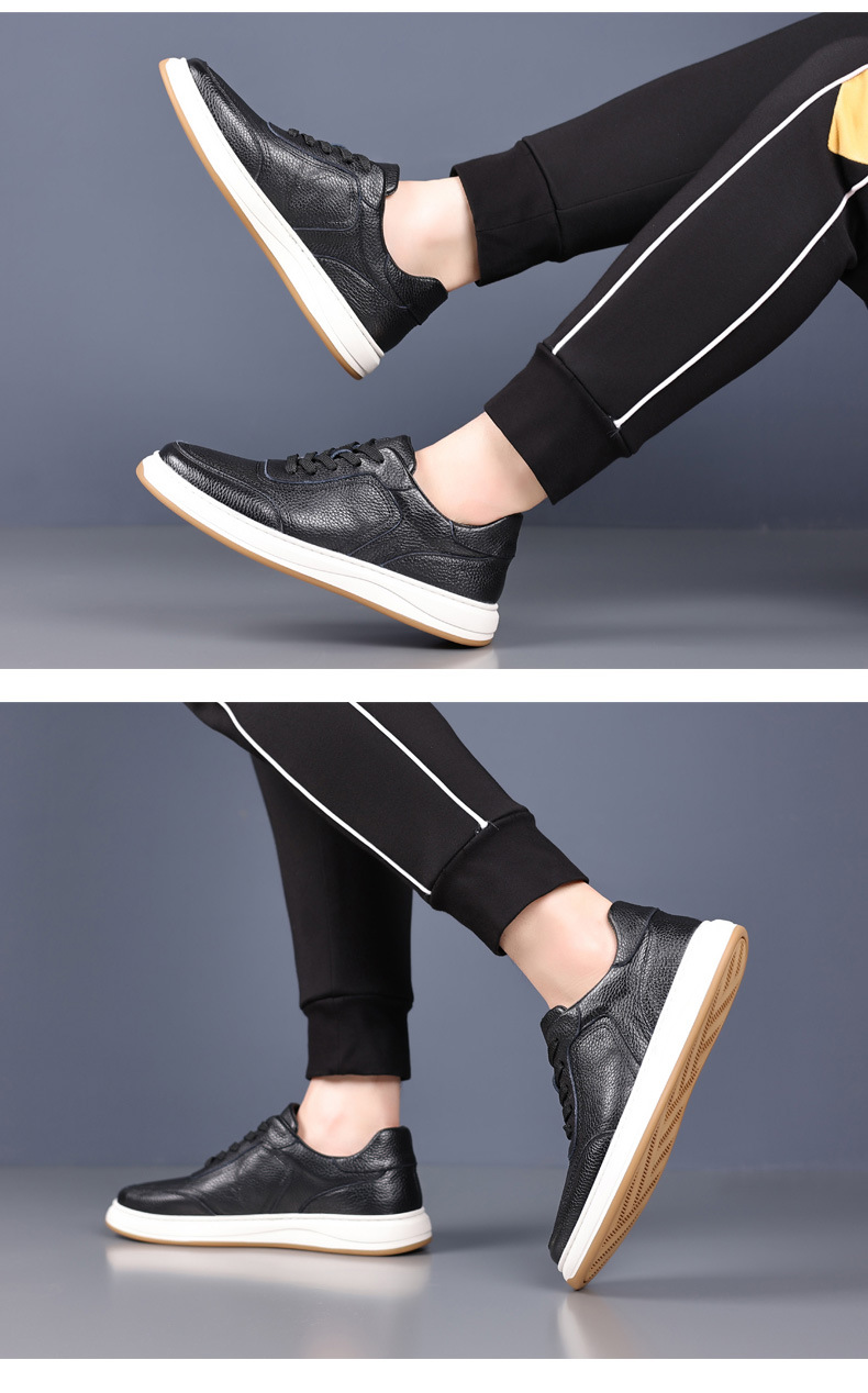 头层牛皮春季新款男士休闲鞋真皮透气男款皮鞋小白鞋板鞋男鞋鞋子详情34