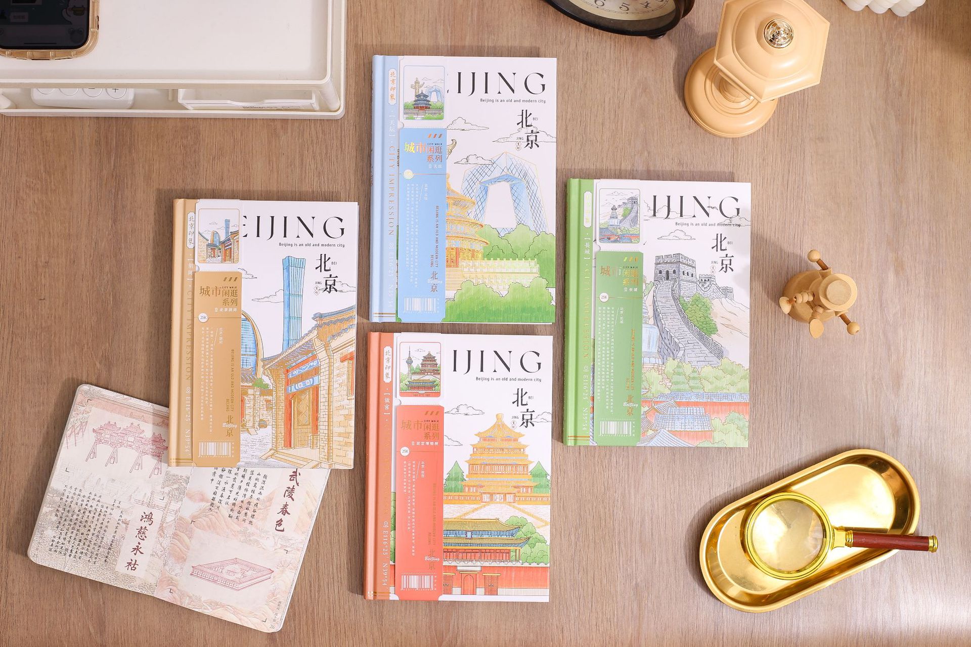 Jingu Stationery 25K City Stroll - Beijing Round-back Hardcover Notebooks, Handbooks, Student Notebooks pic 7