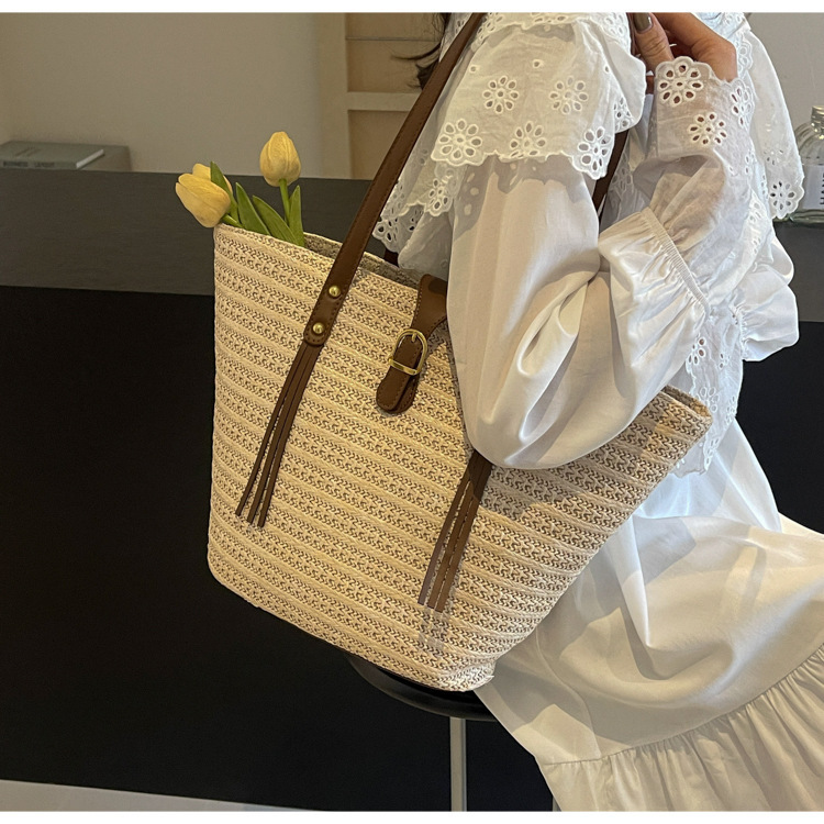 草编大容量包女包编织夏天沙滩女2024新款包包单肩手提托特包大包详情25