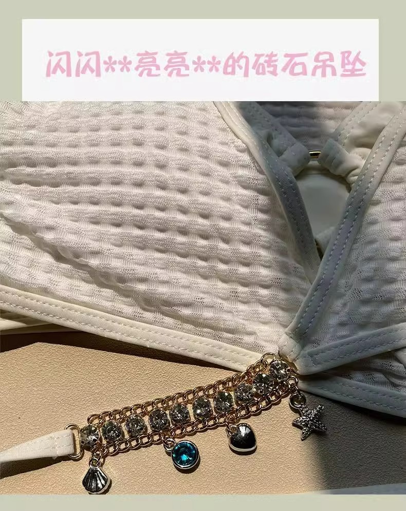 跨境游泳衣女高级感比基尼四件套bikini性感长袖防晒温泉泳装外贸-125013详情12