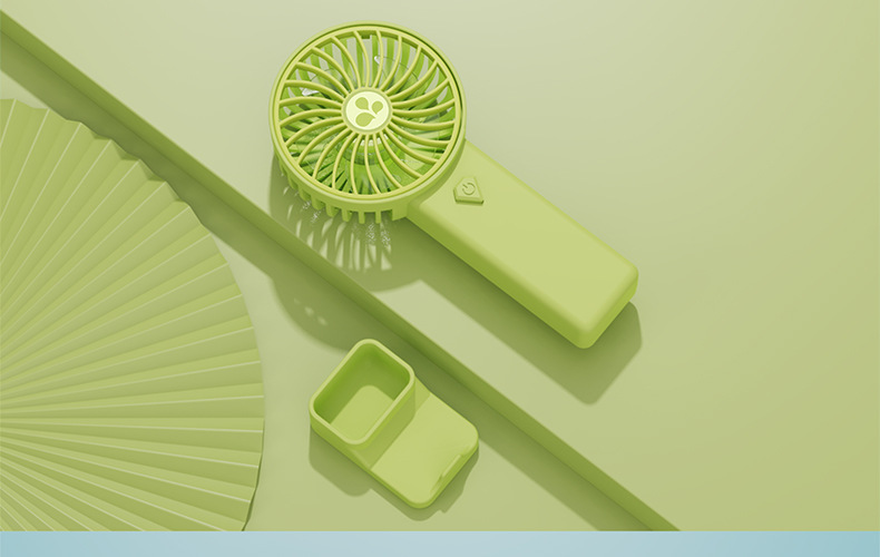 商务纯色手持小风扇迷你便携式USB充电户外批发印字开业商务礼品详情20