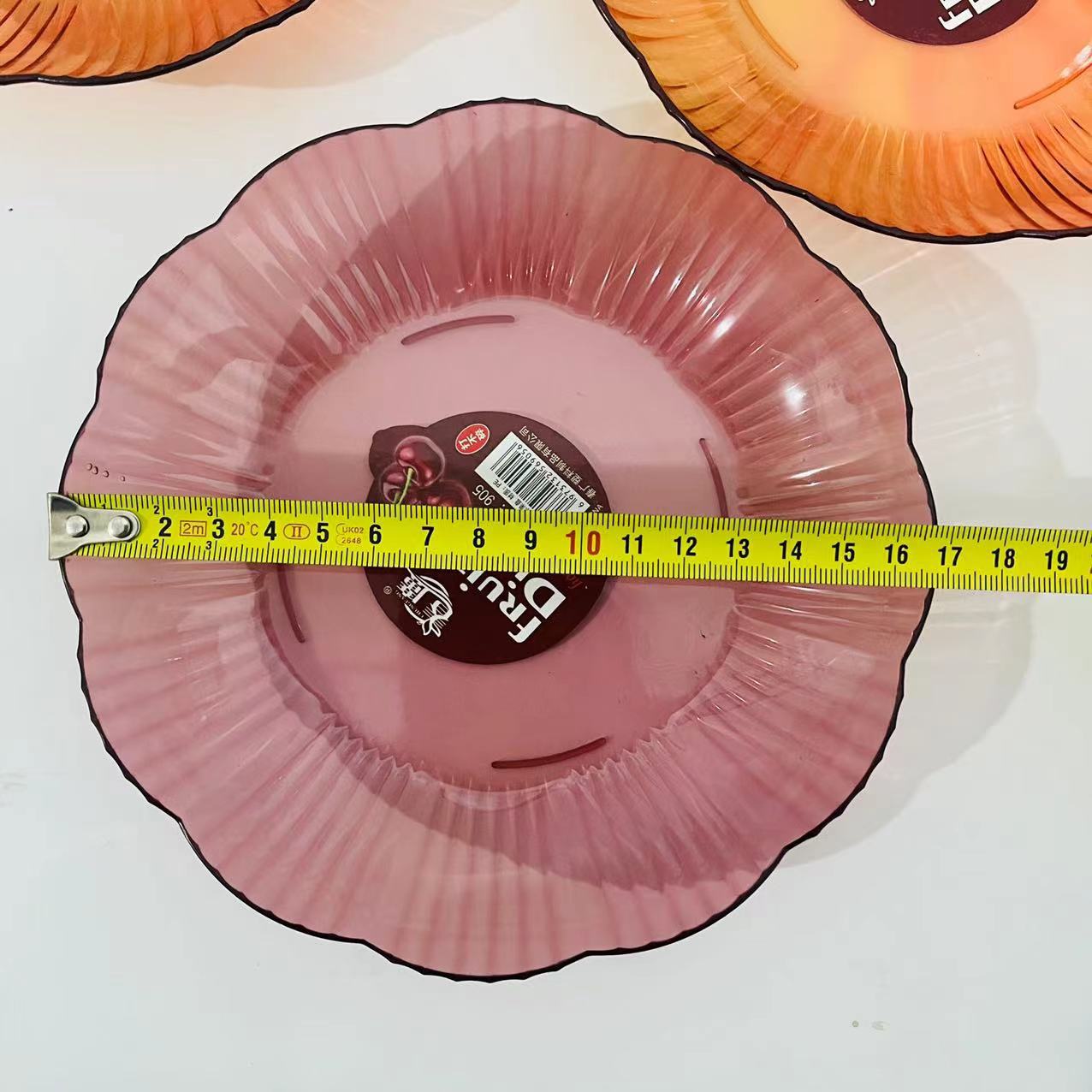 0938 Fruit plate, transparent candy plate, snack plate, plastic plate, new style plate, new ingredient plate wholesale, 1 yuan, 2 yuan pic 1