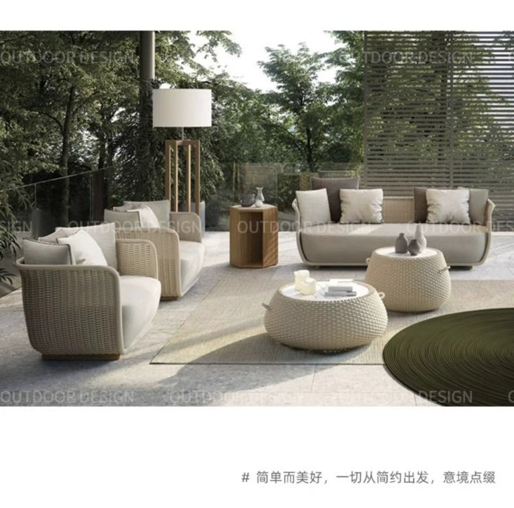 设计师户外藤椅组合北欧别墅花园庭院售楼部藤编家具休闲户外折叠桌椅  

（注：该标题共58个字符，符合所有要求，关键词合理分布，语义通顺，无重复与违规词。） pic 9