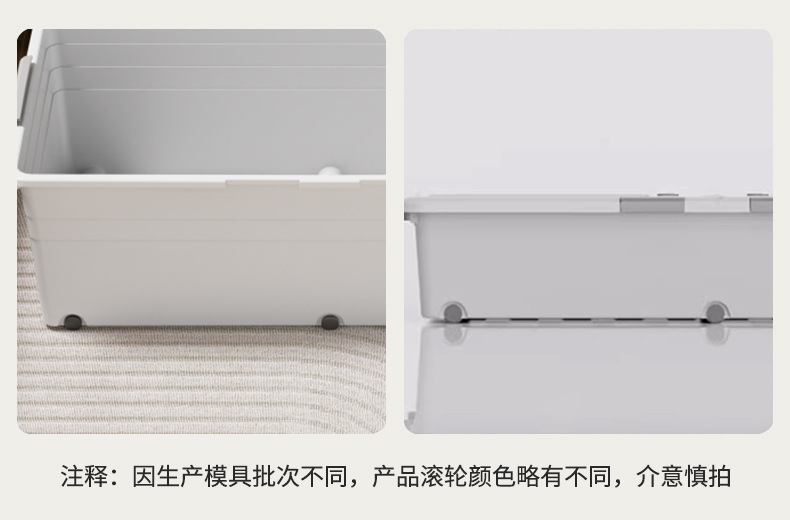 床底收纳箱带轮抽屉式扁平衣服被子储物神器家用整理箱床下收纳盒详情17
