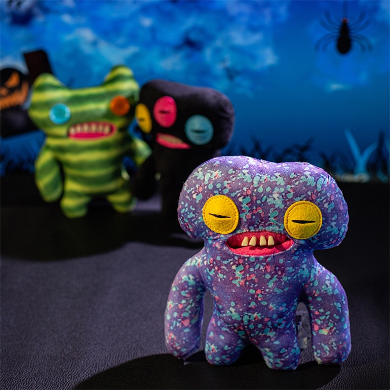 跨境新品 fuggler萌牙怪兽钥匙扣丑萌公仔手办挂件萌牙怪宝尖叫怪详情21