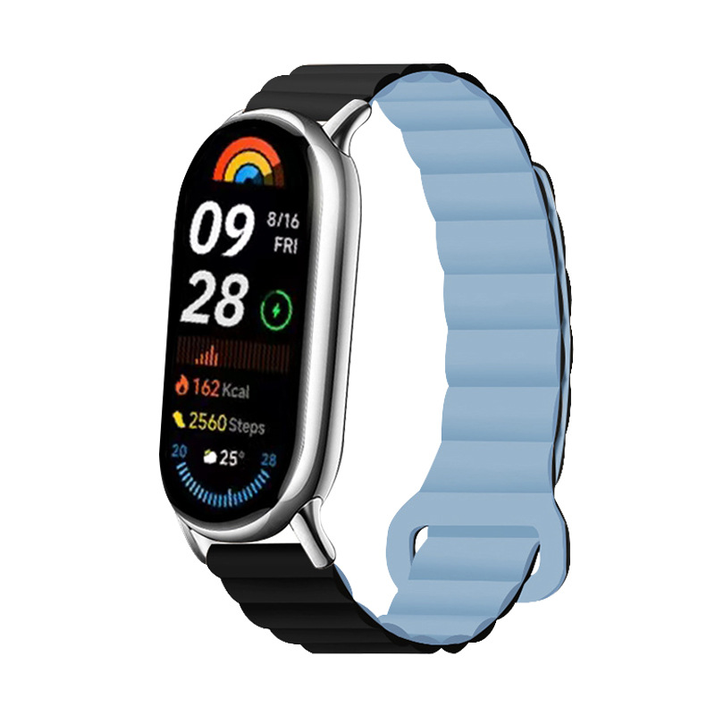 适用小米手环10表带nfc双色硅胶回环磁吸运动智能手环9腕带现货详情9