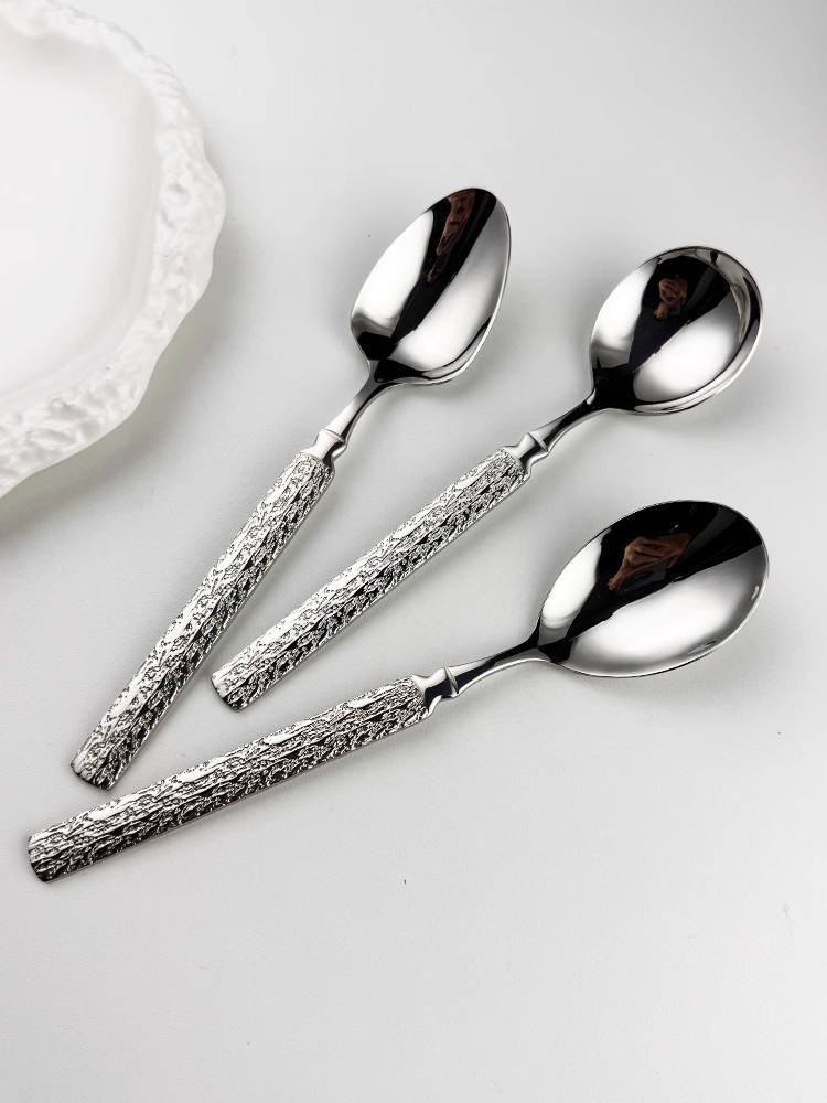 勺子不锈钢家用汤勺批发304专用勺子加厚可爱餐具创意高颜值汤匙详情11