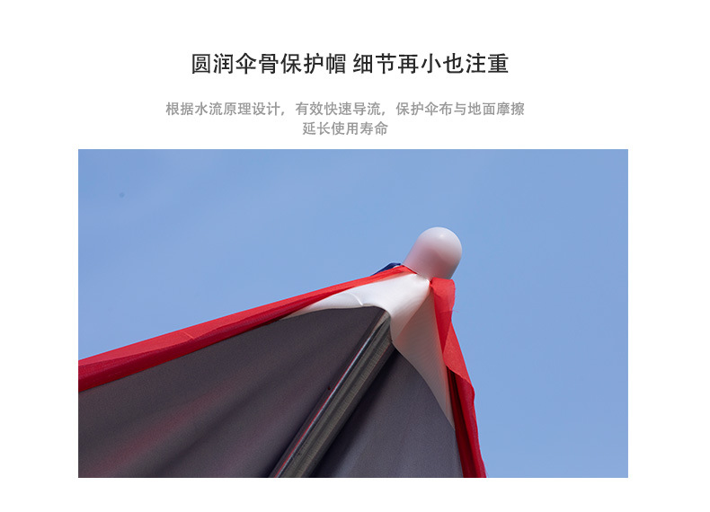 遮阳伞太阳伞大型户外摆摊伞雨棚防晒长方形四方大雨伞折叠庭院伞详情8