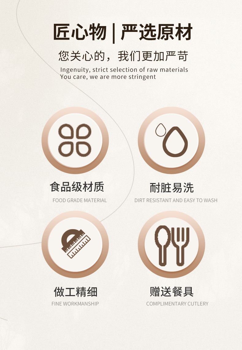 创意多巴胺便当盒 微波炉加热密封不锈钢带盖保鲜饭盒 便携带饭盒详情16