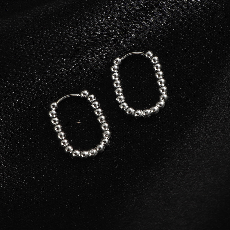 Basic style ear buckles, new fashionable and trendy European and American ins style hammered pattern earrings, titanium steel non-fading earrings and ear rings pic 19