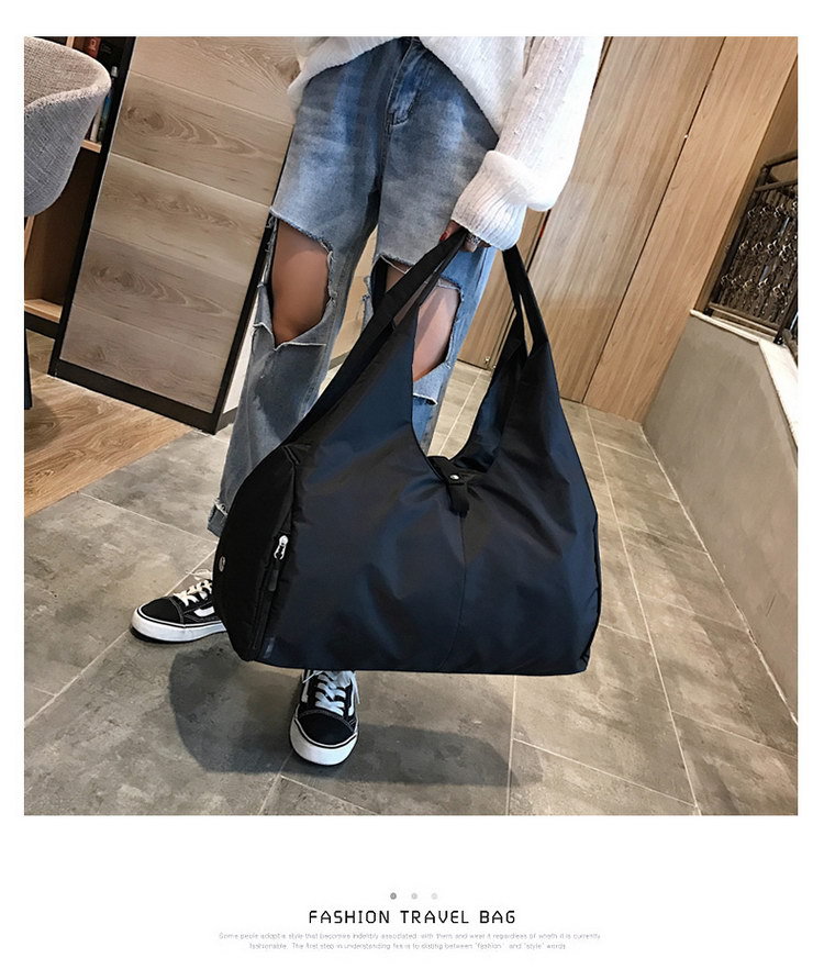 运动瑜伽包女可印LOGO游泳训练大容量健身包轻便单肩手提旅行袋男详情32