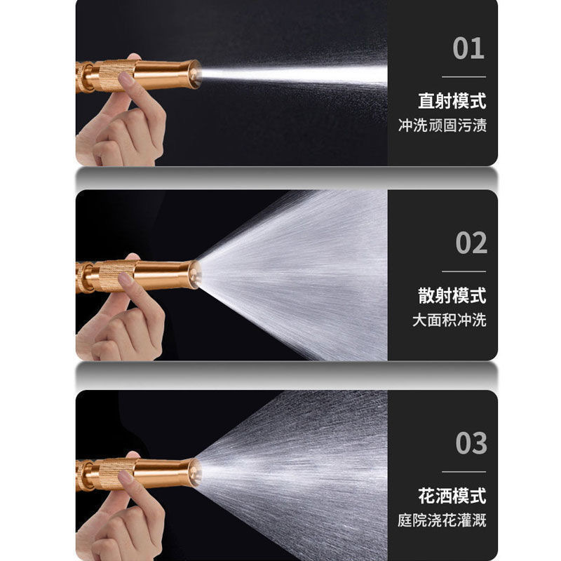 铝合金家用直插型喷枪花洒洗车可调节喷头园林浇花直喷高压水枪详情4