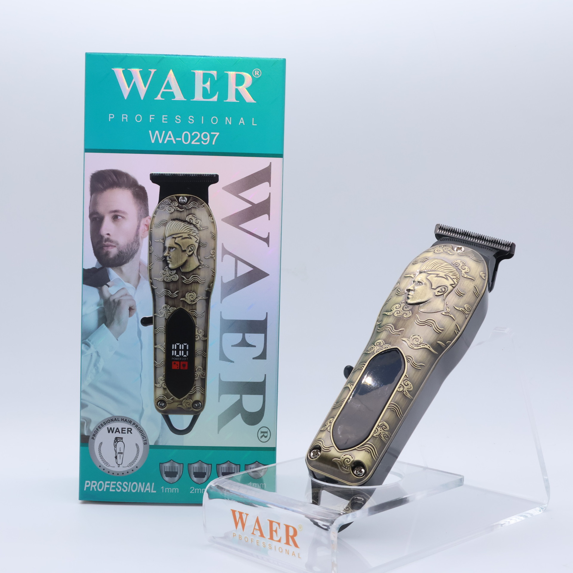 WAER新款电动理发剪雕刻不锈钢电推剪发廊专用大功率专业款电推子详情25