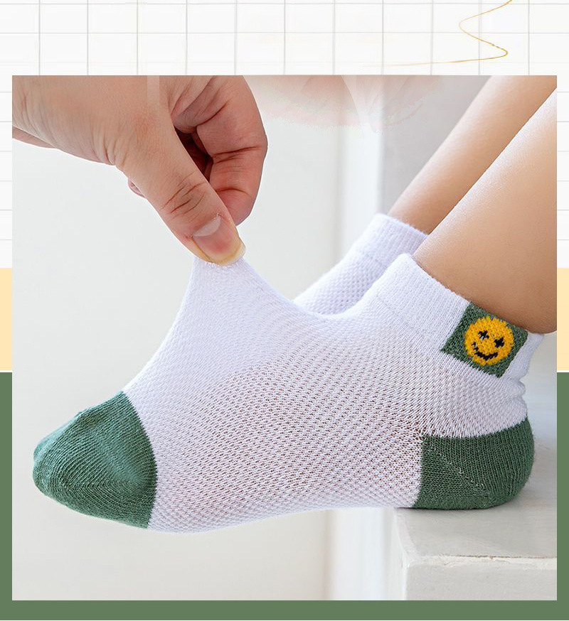 夏季儿童薄款袜子男童女童宝宝袜子网眼轻薄透气不起球短袜详情8