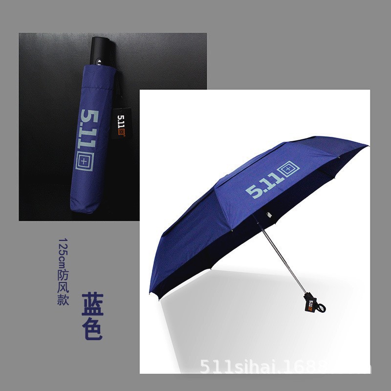 511 Umbrella, extra-large 140 fully automatic umbrella, folding and reinforcing, wind-resistant, sunny and rainy dual-purpose black rubber sunshade pic 31