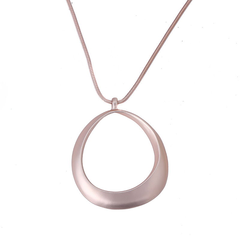 跨境亚马逊爆款欧美外贸新款女士秋冬季饰品复古简约项链毛衣链详情7