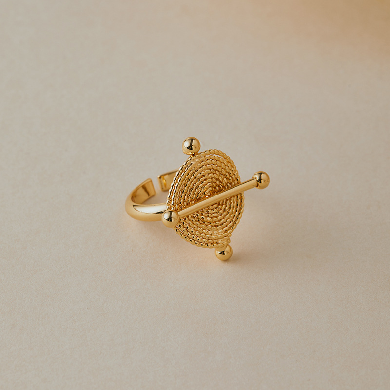 希朗-重工保色戒指开口设计宽面复古chic风欧美个性食指戒商务款详情11