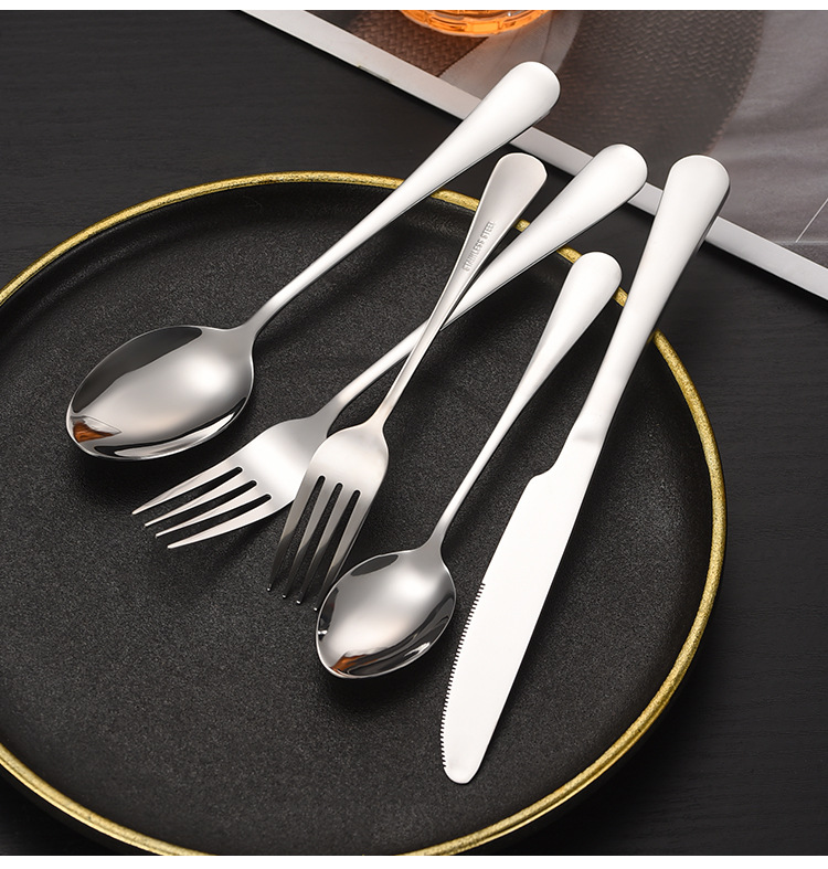 1010系列不锈钢刀叉勺西餐具牛排刀叉勺套装冰勺搅拌勺披萨牛油刀详情16