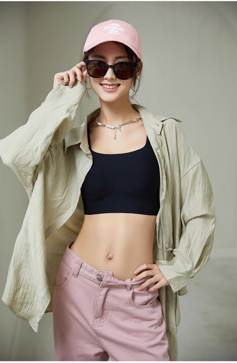 皇帝的新装！夏季无痕薄款粉底液内衣女无钢圈透气舒适大码文胸罩详情20