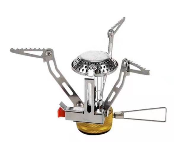 户外迷你一体式炉头可折叠不锈钢燃气支架登山野营便携防风炊具详情22