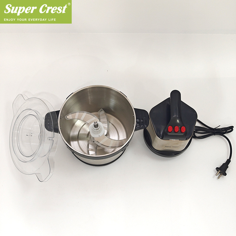 Super Crest欧规家用绞肉机大功率搅拌机不锈钢碎肉机纯铜电机详情6