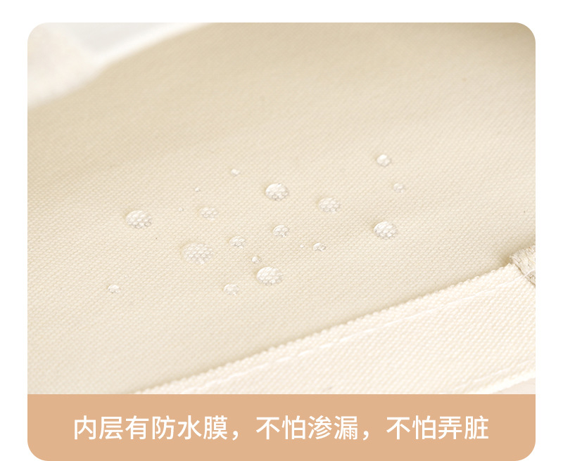 空白立体帆布袋印logo加厚时尚手提袋公司活动飘带礼品帆布托特包详情8