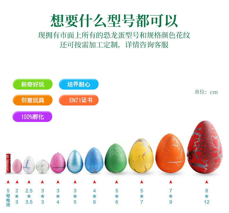 跨境儿童玩具恐龙蛋孵化蛋泡大膨胀变形仿真动物泡水盲盒地摊批发详情2