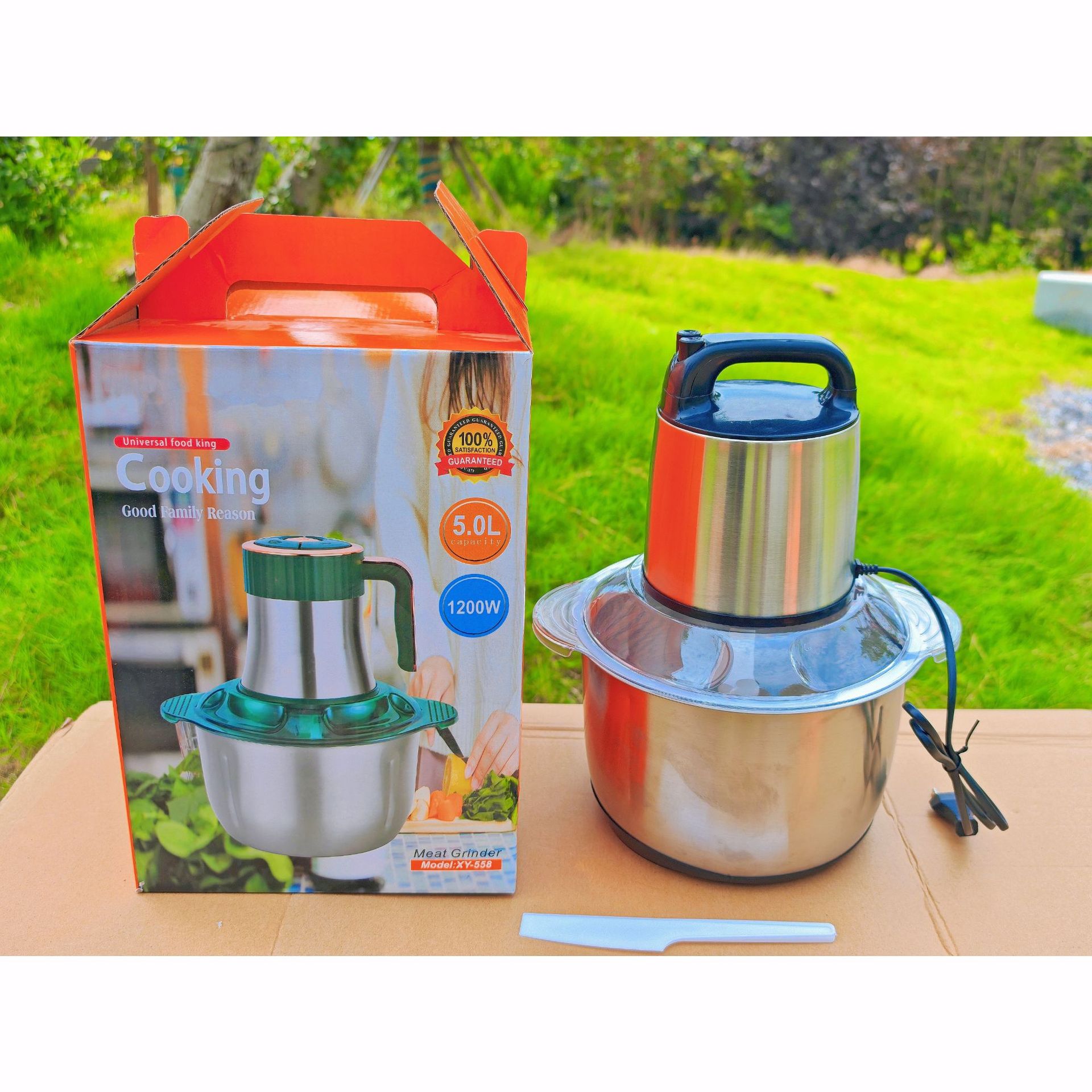 Cross-border meat grinder, multi-functional stainless steel cup, blender, household food processor, complementary food machine, large-capacity meat grinder, meat cutter, meat grinder, vegetable meat grinder pic 6