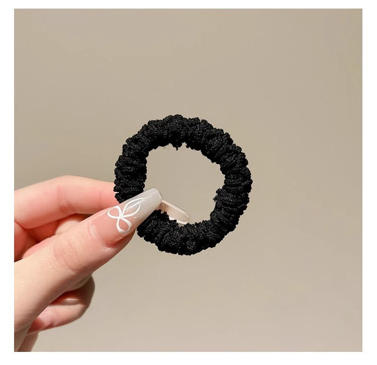 High-elasticity thick hair band, durable hair tie for women, no scalp constricting, ponytail hair tie rubber band, new hair accessory and headwear pic 23