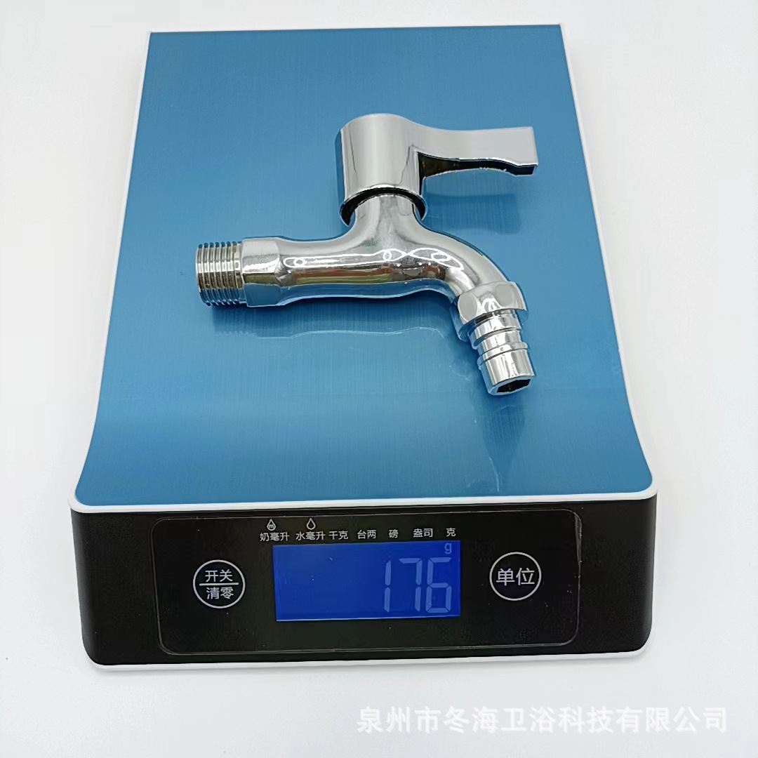 厂家直供外贸跨境款电镀工程款洗手盆拖布池洗衣机快开单冷水龙头详情10